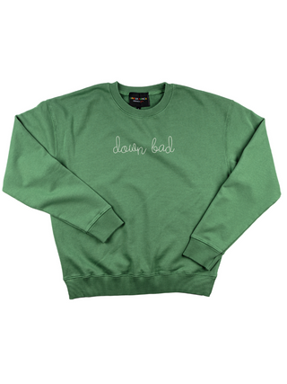 "down bad" Men's Sweatshirt Sweatshirt Dubow S Vintage Green 