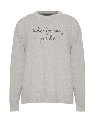 "justice for every jane doe" Maxine sweater