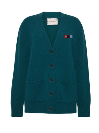 "npr block logo" Cluny Cardigan Wool Core LINGUA FRANCA NYC Hunter XS