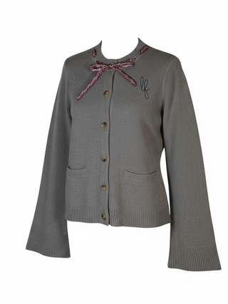 Custom Initial Alma Cardigan RTW Lingua Franca NYC