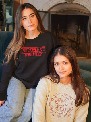 "stranger things logo" Women's Sweatshirt Sweatshirt LINGUA FRANCA NYC