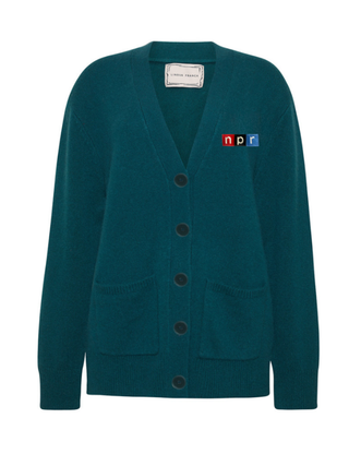 "npr block logo" Cluny Cardigan Cashmere Core LINGUA FRANCA NYC Hunter XS