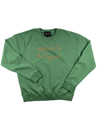 "opposed to the typical" Women's Sweatshirt Sweatshirt Dubow XS Vintage Green 