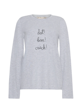 "dot! bam! crack!" Mara Crewneck
