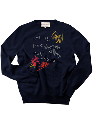 "art is the triumph over chaos" Women's Crewneck