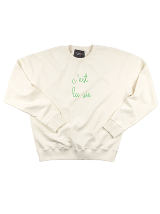 "c'est la vie" Women's Sweatshirt Sweatshirt Ecovest Cream XS 