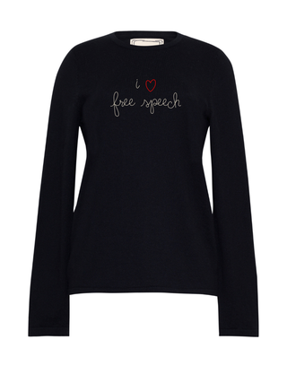 "i heart free speech" Mara Crewneck