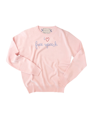 "i heart free speech" Women's Cashmere Crewneck