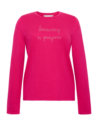 "democracy in progress" Mara Crewneck
