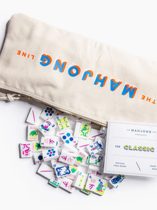 The Classic Line: Crisp White Mahjong Tiles Collab The Mahjong Line OS Crisp White