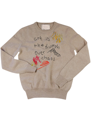 "art is the triumph over chaos" Women's Crewneck