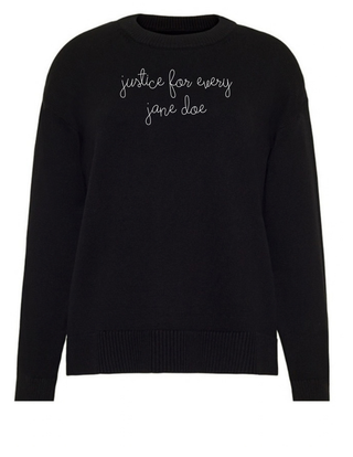 "justice for every jane doe" Maxine sweater