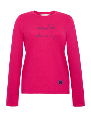 "immaculate vibes only" Mara Sweater