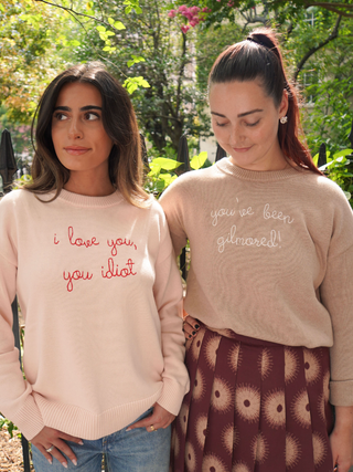 "you've been gilmored!" Maxine Sweater Cotton Cashmere LINGUA FRANCA NYC