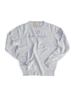 "i heart free speech" Women's Cashmere Crewneck