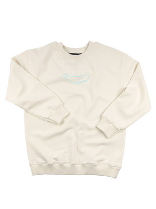 "whale" Kids' Sweatshirt Sweatshirt Ecovest Cream 2T 