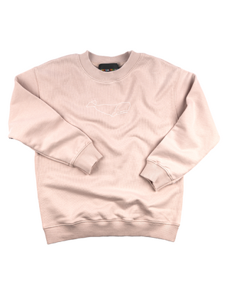 "whale" Kids' Sweatshirt Sweatshirt Ecovest Light Pink 2T 