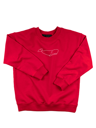 "whale" Kids' Sweatshirt Sweatshirt Ecovest Red 2T 