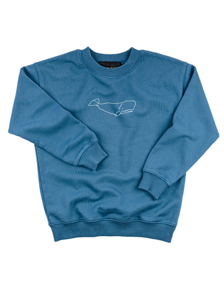 "whale" Kids' Sweatshirt Sweatshirt Ecovest Vintage Blue 2T 