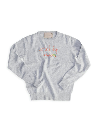 “raised by elves” Cashmere Crewneck