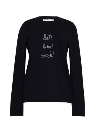 "dot! bam! crack!" Mara Crewneck