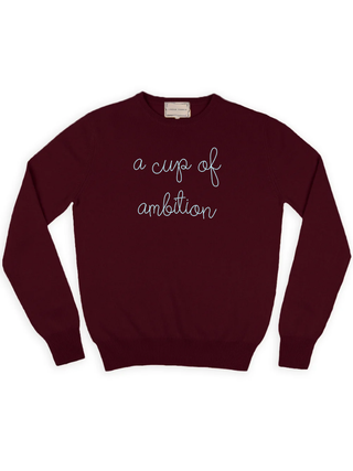 "a cup of ambition" Women's Crewneck