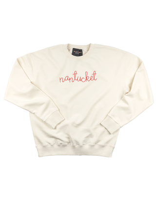 "nantucket" Men's Sweatshirt Sweatshirt Ecovest Cream S 
