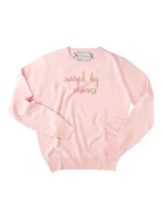 “raised by elves” Cashmere Crewneck
