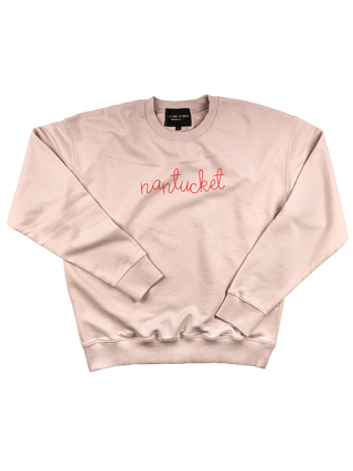 "nantucket" Men's Sweatshirt Sweatshirt Ecovest Light Pink S 