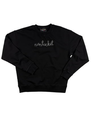 "nantucket" Men's Sweatshirt Sweatshirt Ecovest Black S 