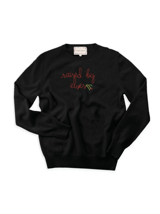 “raised by elves” Cashmere Crewneck