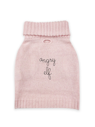 “angry elf” Wool Dog Sweater