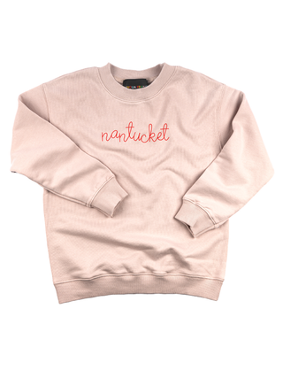 "nantucket" Kids' Sweatshirt Sweatshirt Ecovest Light Pink 2T 