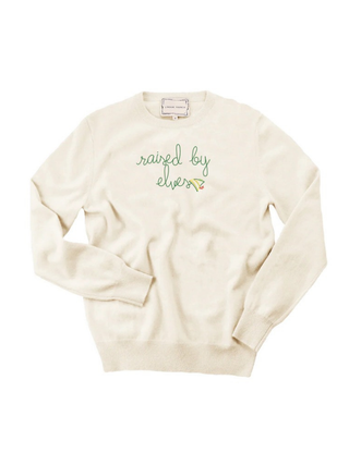 “raised by elves” Cashmere Crewneck