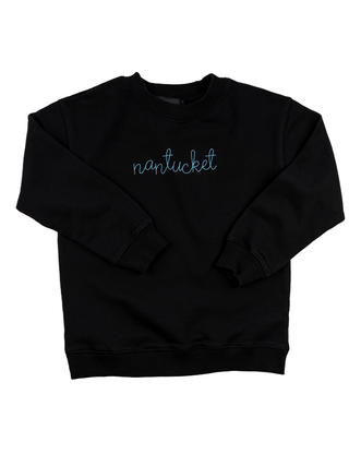 "nantucket" Kids' Sweatshirt Sweatshirt Ecovest Black 2T 