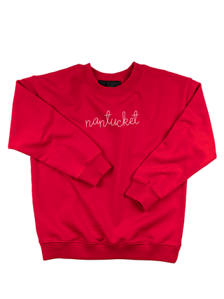 "nantucket" Kids' Sweatshirt Sweatshirt Ecovest Red 2T 