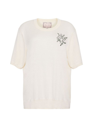 "opa" Silk Cashmere Short Sleeve Crewneck