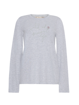 "wild and precious" Mara Cotton Crewneck