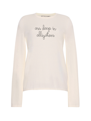 "ass deep in alligators" Mara Crewneck