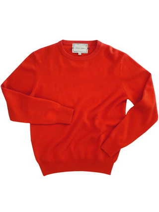 Womens Classic Crewneck, Sans Stitching Sweater Lingua Franca NYC Red XS 