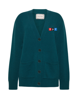 "npr block logo" Cluny Cardigan Cashmere Core LINGUA FRANCA NYC Hunter XS