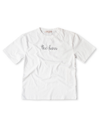 "the boss" T-Shirt  Lingua Franca White XS 