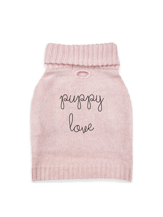 "puppy love" Dog Sweater  Lingua Franca Marled Peony XS 