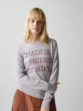 Chaos is a Friend of Mine Crewneck Sweater Lingua Franca   