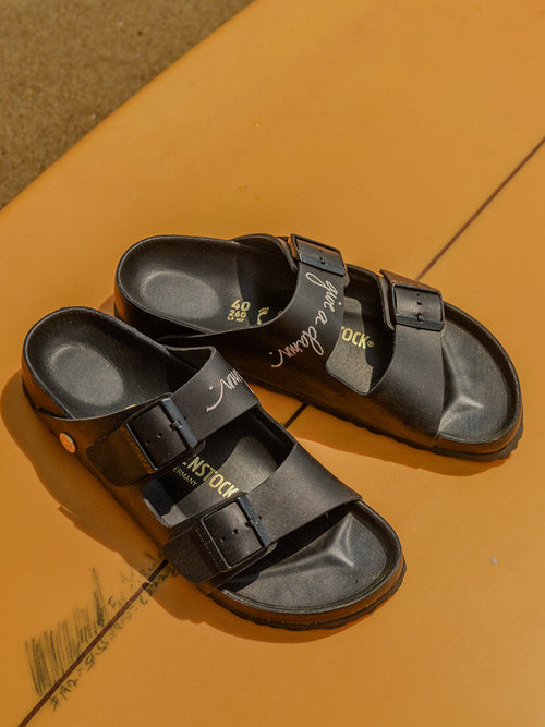 Birkenstock Men’s Size 42 black leather straps Birkenstock Men main image 3