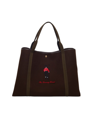 Rue de Verneuil Bowery Bag RTW LINGUA FRANCA NYC Chocolate Brown