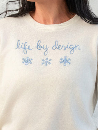 “life by design” Cashmere Crewneck