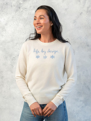 “life by design” Cashmere Crewneck