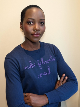 "make fibroids count" Cotton Silk Crewneck Cotton Silk Core LINGUA FRANCA NYC