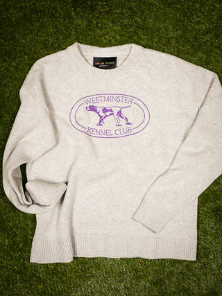 "westminster logo" Maxine Sweater Cotton Cashmere LINGUA FRANCA NYC